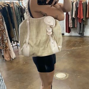 Cole Hana tweed beach purse